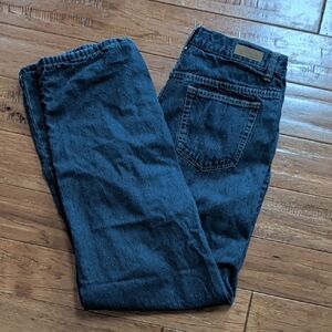 Cabela's Casuals Dark Blue Relaxed Fit Flannel Lined Jeans